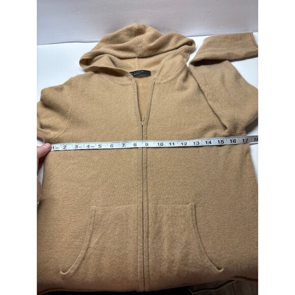 Lord & Taylor Tan Cashmere Zip up Sweatshirt (small) - Picture 6 of 7